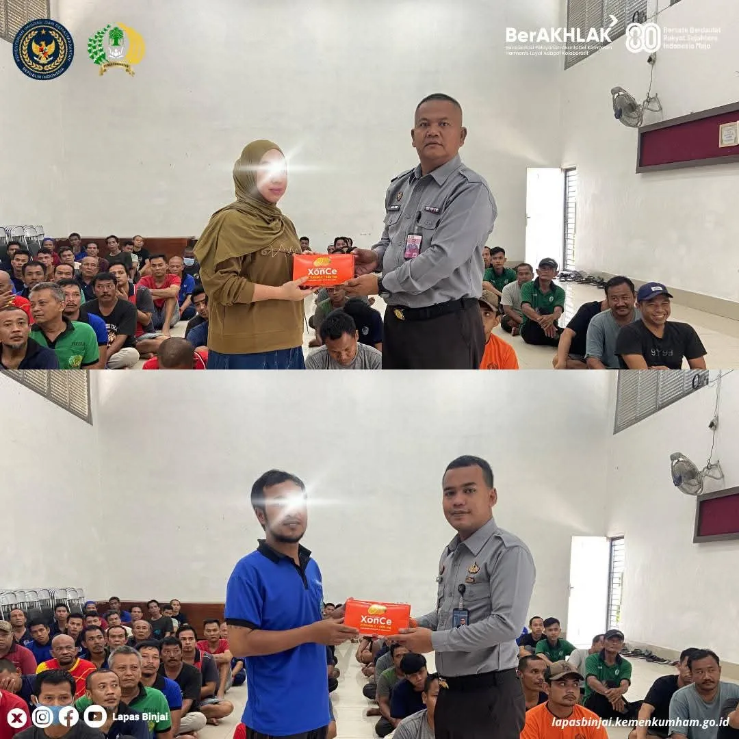 Lapas Binjai Berikan Vitamin untuk Kesehatan Warga Binaan