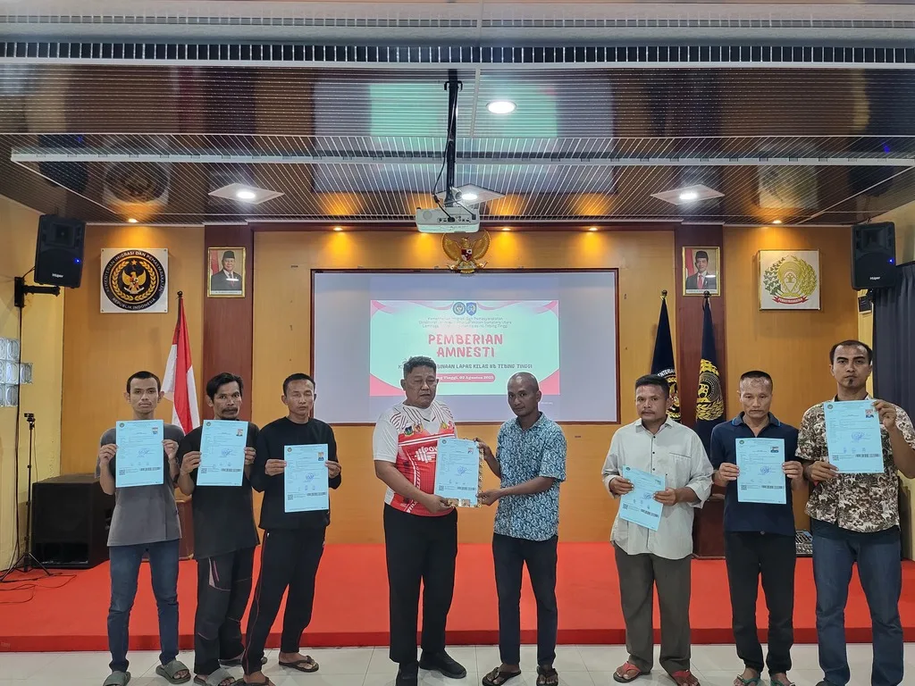 7 Warga Binaan Lapas Tebing Tinggi Dibebaskan Melalui Amnesti