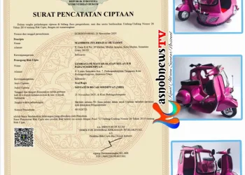 Hak Cipta Becak Vespa Lapas Diterima: Perlindungan Hukum Kuatkan Potensi Pemasaran dan Keaslian Karya Warga Binaan