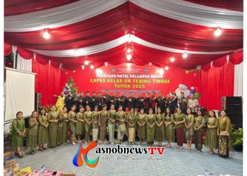 Ciptakan  Harmoni, Lapas Tebing Tinggi Gelar Natal untuk Pegawai dan WBP