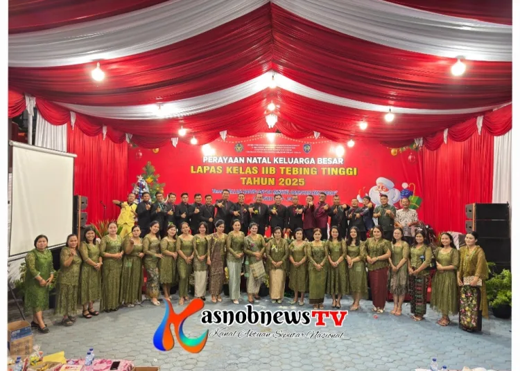 Ciptakan  Harmoni, Lapas Tebing Tinggi Gelar Natal untuk Pegawai dan WBP