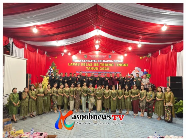 Ciptakan  Harmoni, Lapas Tebing Tinggi Gelar Natal untuk Pegawai dan WBP