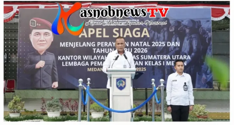 Gelar Apel Siaga, Rutan Medan Pastikan Natal dan Tahun Baru Tanpa Gangguan