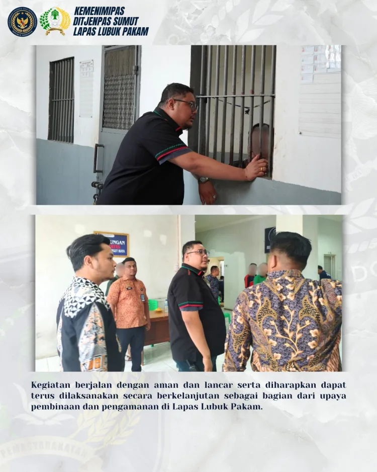 Sterilisasi Blok Hunian, Petugas Lapas Lubuk Pakam Sita Berbagai Barang Terlarang